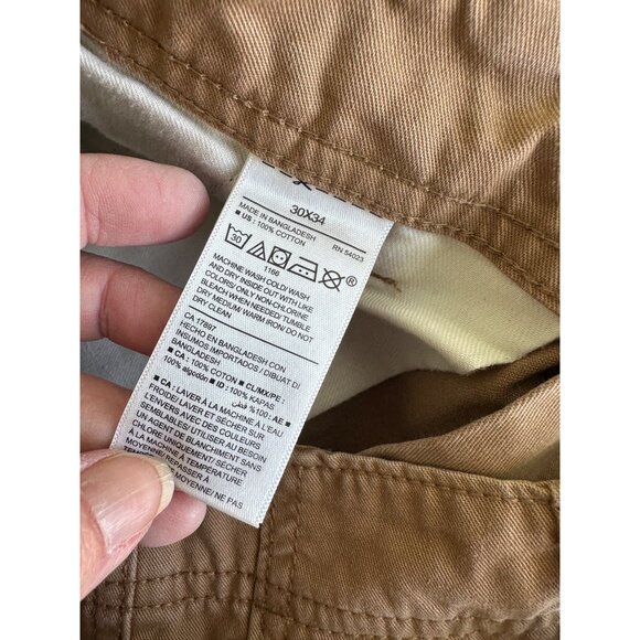 Old Navy Pants Mens 30x34 Broken In Cargo Chino Straight Leg Cotton - Picture 6 of 6